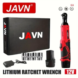 JAVN 12V Cordless Electric Wrench Set | 45Nm 3/8" Ratchet Wrench for Car Repair