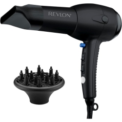 REVLON 27.9 X 10.5 X 22.9 Cm Rv544Fblk Advanced Ionic Technology Hair Dryer With Diffuser Powerful Ionic Hair Dryer With Concentrator In Black