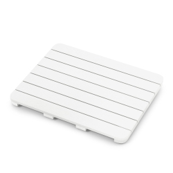 COSTWAY 23.5" X 19" Bath Mat Hips Spa Shower Mat for Bathroom With Non Slip Foot Pads