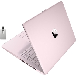 HP Stream 14" HD Brightview Laptop, Intel Celeron N4020 Processor, 64GB Emmc, 8GB Ram, Intel HD Graphics, 720P Webcam, 1 Year Office 365, Pink, Win