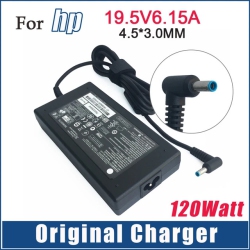 HP Refurbished (Good) Genuine Ac Adapter Charger 19.5V 6.15A 120W 4.5 3.0MM Tip In Blue