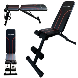 MOTIONGREY Adjustable Folding Weight Bench, Weight Bench, Adjustable Foldable Workout Bench Press for Full Body Strength Training, Bench \w Fast