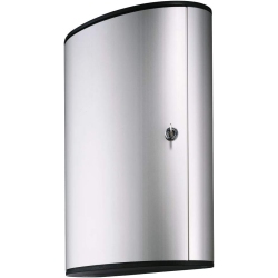 DURABLE Locking Key Cabinet, 72-Key, Brushed Aluminum, 11 3/4-Inch By 4 5/8-Inch By 15 3/4-Inch (Dbl195523) (195523) In Silver