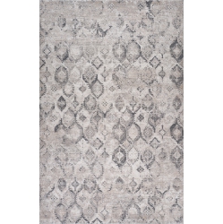 RUG BRANCH Atlas Modern Fractal Indoor Area Rug, Beige In Grey