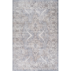 RUG BRANCH Atlas Boho Vintage Indoor Area Rug Grey In Blue