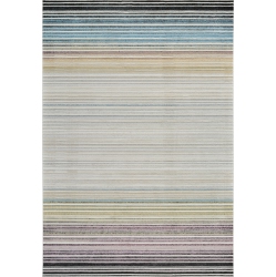 RUG BRANCH Nomad Modern Striped Indoor Area Rug, Beige In Blue