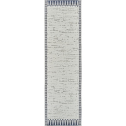 RUG BRANCH Maise Modern Abstract Indoor Outdoor Area Rug, Cream In Blue