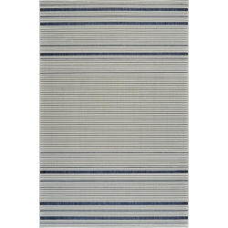 RUG BRANCH Maise Modern Abstract Indoor Outdoor Area Rug, Cream In Blue