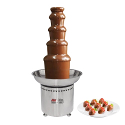 ALDKITCHEN A-Cf5M Chocolate Fountain | Stainless Steel Chocolate Fondue Fountain | 5 Tiers | Manual Control | 110V