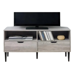 HOMETRENDS Tv Stand, Rustic Oak