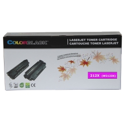 COLORBLACK Premium Remanufactured High Yield Toner Cartridge (Reused Oem Chip) for HP 212X (W2123X) In Magenta