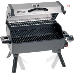 MARTIN Portable Propane Bbq Grill | Stainless Steel Grill | 14, 000 Btu Heat Control | Csa Certified | Ideal for Outdoor Cooking, Camping, Picnics