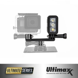 ULTIMAXX Underwater Waterproof Diving Snorkel Swim Led Light for Gopro Hero12 11 10 9 8 7