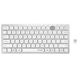 Kensington Dual Wireless Bluetooth Compact Keyboard - Silver - English