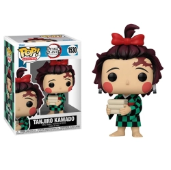 FUNKO Pop Animation Demon Slayer Vinyl Figure Tanjiro Kamado #1530 Kimetsu No Yaiba