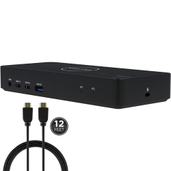 VISIONTEK Vt2900 USB-C Kvm Docking Station \w 100W Power Delivery – Dual Monitor Kvm Switch \w HDMI, Displayport, USB-A, USB-C – Bundle \w Ge