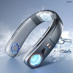 TUTT Portable Neck Cooling Neck Blade-Less | Back Neck Cooling Plate- Refrigeration Mode | Rechargeable 4000Mah Battery | Ambient Light | USB Mini