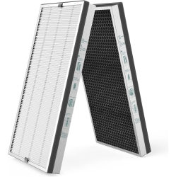 JAFNDA Jafända Air Filter Replacement for Jf999 Air Purifier, 3-In-1 True Hepa Filter, 1.68 Lb Activated Carbon, 2 Pack