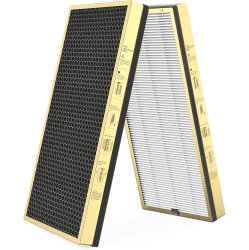 JAFNDA Jafända Air Purifier Vocs Filter Replacement for Jf999 Air Purifier, 3-In-1 True Hepa Filter, Activated Carbon, Granular Sp-Permanganate