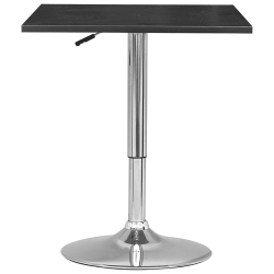 CORLIVING Contemporary Square Bar Table - In Black