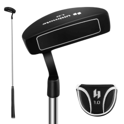 COSTWAY Ultimate 35" Golf Putter Mallet Style Putter With Alignment Aid Rubber Grip & Head Cover