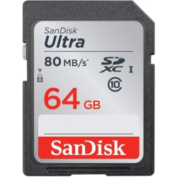 SANDISK Sdsdunc-064G-Gn6In 64GB Sdxc Uhs-I Memory Card - Grey In Black
