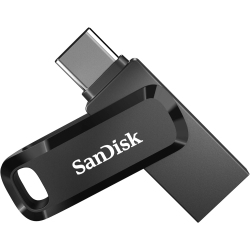 SANDISK 128GB Ultra Dual Drive Go USB Type-C Flash Drive -Sdddc3-128G-Gam46 In Black