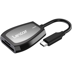 LEXAR Professional USB 3.2 Type-C Dual-Slot Reader, Supports Sd And Microsd Uhs-Ii Cards, Up to 312Mb/s Read (Lrw470U-Rnhnu)
