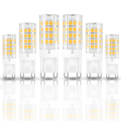 STRAK G9 Led Bulb Dimmable, 7W (60W Equivalent) Halogen Light Bulb, 4000K Natural White, 600Lm, Ideal for Chandelier, Ceiling Fan Lighting, Standard