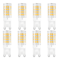 STRAK G9 Led Bulb Dimmable, 7W (60W Equivalent) Halogen Light Bulb, 4000K Natural White, 600Lm, Ideal for Chandelier, Ceiling Fan Lighting, Standard