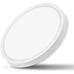 STRAK 12 Inch Dimmable Led Flush Mount Ceiling Light Fixture, 24W 3000Lm, 6000K Daylight White, Low Profile Round Surface Mount Light for Bedroom