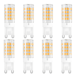 STRAK G9 Led Bulb Dimmable, 7W (60W Equivalent) Halogen Light Bulb, 3000K Warm White, 600Lm, Ideal for Chandelier, Ceiling Fan Lighting, Standard G9