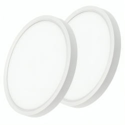 STRAK 12 Inch Dimmable Led Flush Mount Ceiling Light Fixture, 24W 3000Lm, 5000K Cool White, Low Profile Round Surface Mount Light for Bedroom