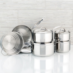 MEYER CANADA Meyer Confederation Stainless Steel Cookware Set, 11-Piece,