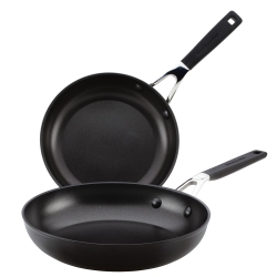 KITCHENAID Hard Anodized Nonstick Frying Pan Set, 2-Piece, Onyx In Black