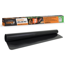 COOKINA - Reusable Grilling Mat for Bbq, Non-Stick, Easy to Clean In Black