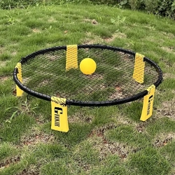 GENER Ultimate Beach Volleyball Spike Battle Game - Outdoor Sports Set With Net & 3 Balls, Perfect Tailgate Gift for Boys & Girls