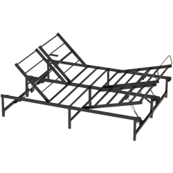 MOTIONGREY - King Adjustable Bed Frame Full, King Electric Bed Frame, Comfortable Adjustable Bed Base Frame Up to 600 Lbs, Wired Remote Control