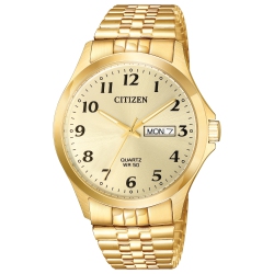CITIZEN Mens Quartz Japanese Quartz Watch 38MM Gold-Tone Stainless Steel Case And Expansion With Dial (Bf5002-99P) In Champagne