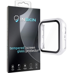 INSKIN PC Case With Built-In Tempered Glass Screen Protector, Fits Apple Watch Series 6/5/4/se 44Mm.white. In Multicolor