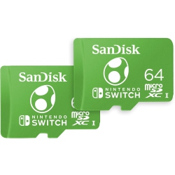 SANDISK 64GB 2-Pack Microsdxc Card, Licensed for Nintendo Switch (2X64GB) - Sdsqxao-064G-Gn6Z2