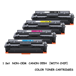 BESTONER 1 Set Of Canon 055H/canon055/055 Bk/m/y/c High Yield Toner Cartridge