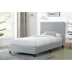 QUEENSONS Up Town Single Bed Grey, No Box Spring Required