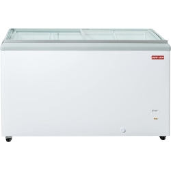 NEW AIR REF New Air Commercial 60″ 16.1 Cu. Ft. Flat Glass Ice Cream Freezer (Nif-60-Fg) - White/grey