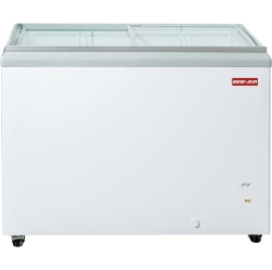 NEW AIR REF New Air Commercial 41″ 9.9 Cu. Ft. Flat Glass Ice Cream Freezer (Nif-41-Fg) - White/grey