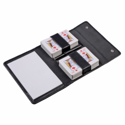 CLUB ROCHELIER Nappa Card Caddy - In Black