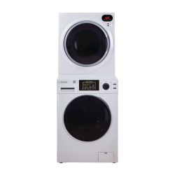 EQUATOR Economy Stackable 13 Lbs Washer + Compact Vented Sensor Dryer 2.6 Cf 110V (Ew 826 + Ed 848)