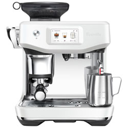 Breville Barista Touch Impress Espresso Machine w/ Frother & Coffee Grinder - Damson Blue