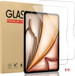 KEEGUARD 2 Pack Tempered Glass Screen Protector for New Ipad Air 13 Inch (M3/m2) 2025/2024, Ipad Pro 13 Inch(M4), - 9H Hardness Anti-Scratch Film