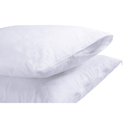 CANADIAN LINEN Microfiber Pillow Protector Zipper Closure Encasement, 20"x26" Standard, 2 Pack, Soft Breathable Noiseless Bed Bug Proof Cover Bedding